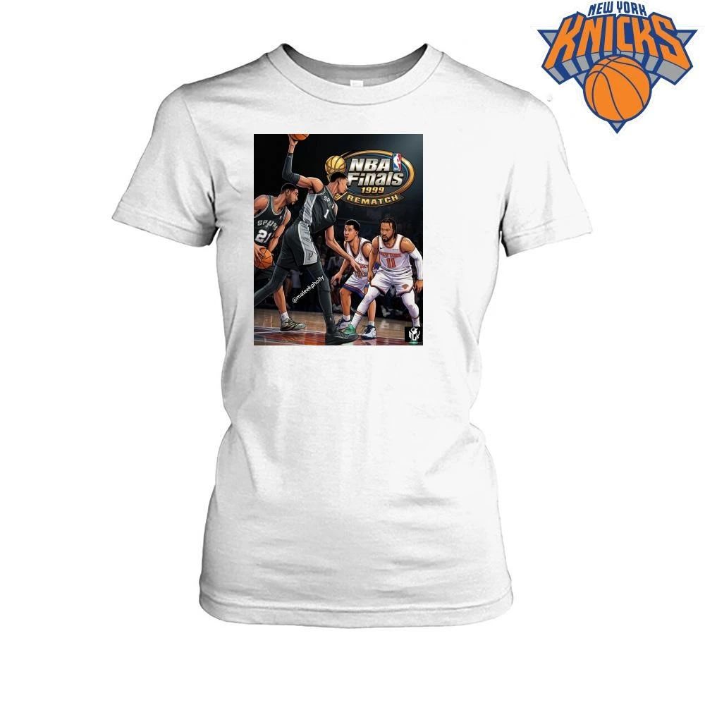 San Antonio Spurs vs New York Knicks 1999 NBA Finals Rematch T Shirt