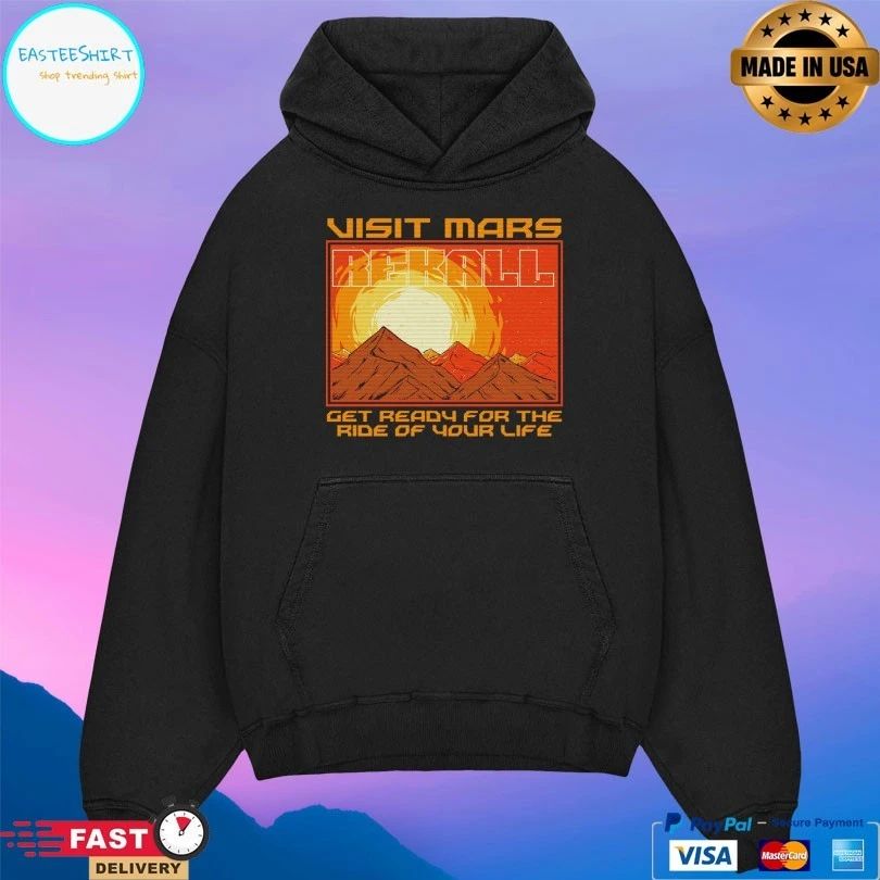 Rekall Visit Mars Get Ready For The Ride Of Your Life T-shirt