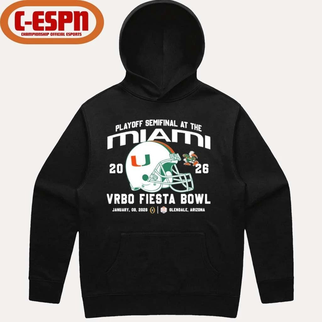 Miami CFP Playoff Fiesta Bowl Helmet Shirt