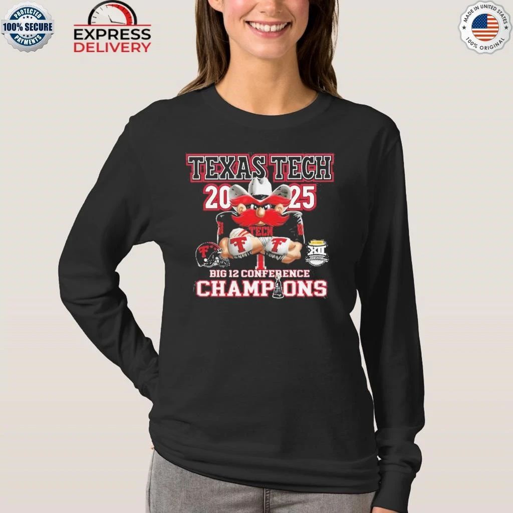 Texas Tech Red Raiders Big 12 Champions 2025 Shirt