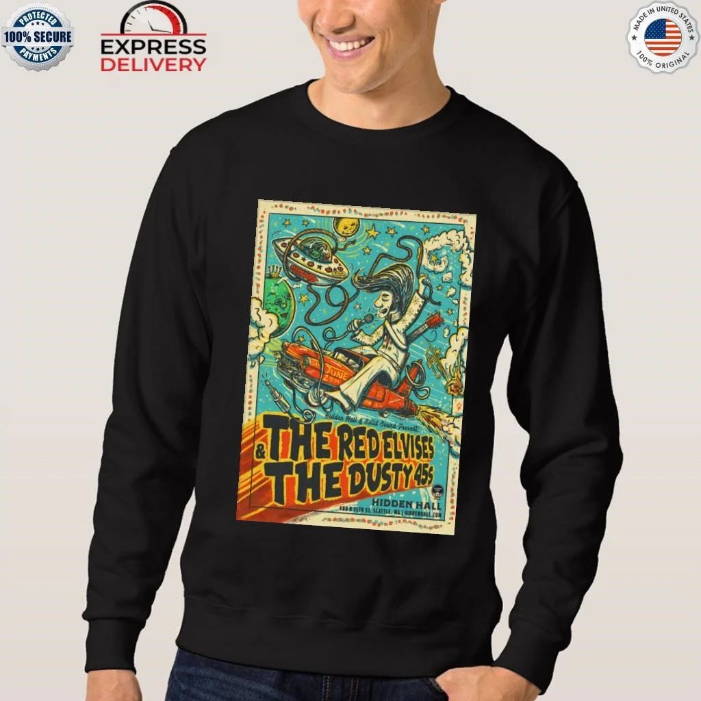 The Red Elvises And The Dusty 45s Seattle WA On Jun 27 2026 Tour Shirt