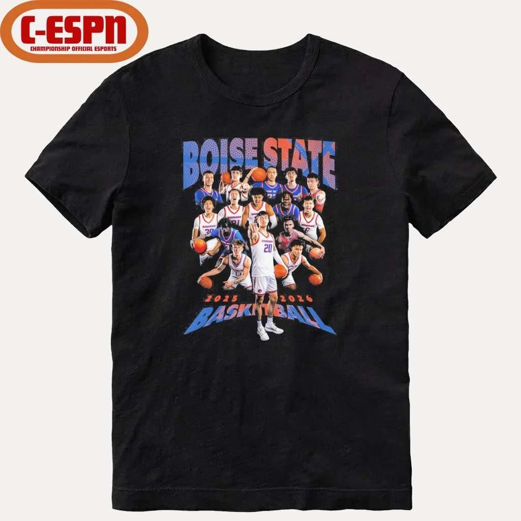 2025-2026 Boise State Men’s Basketball Team Shirt