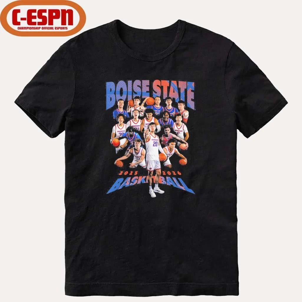 2025-2026 Boise State Men’s Basketball Team Shirt