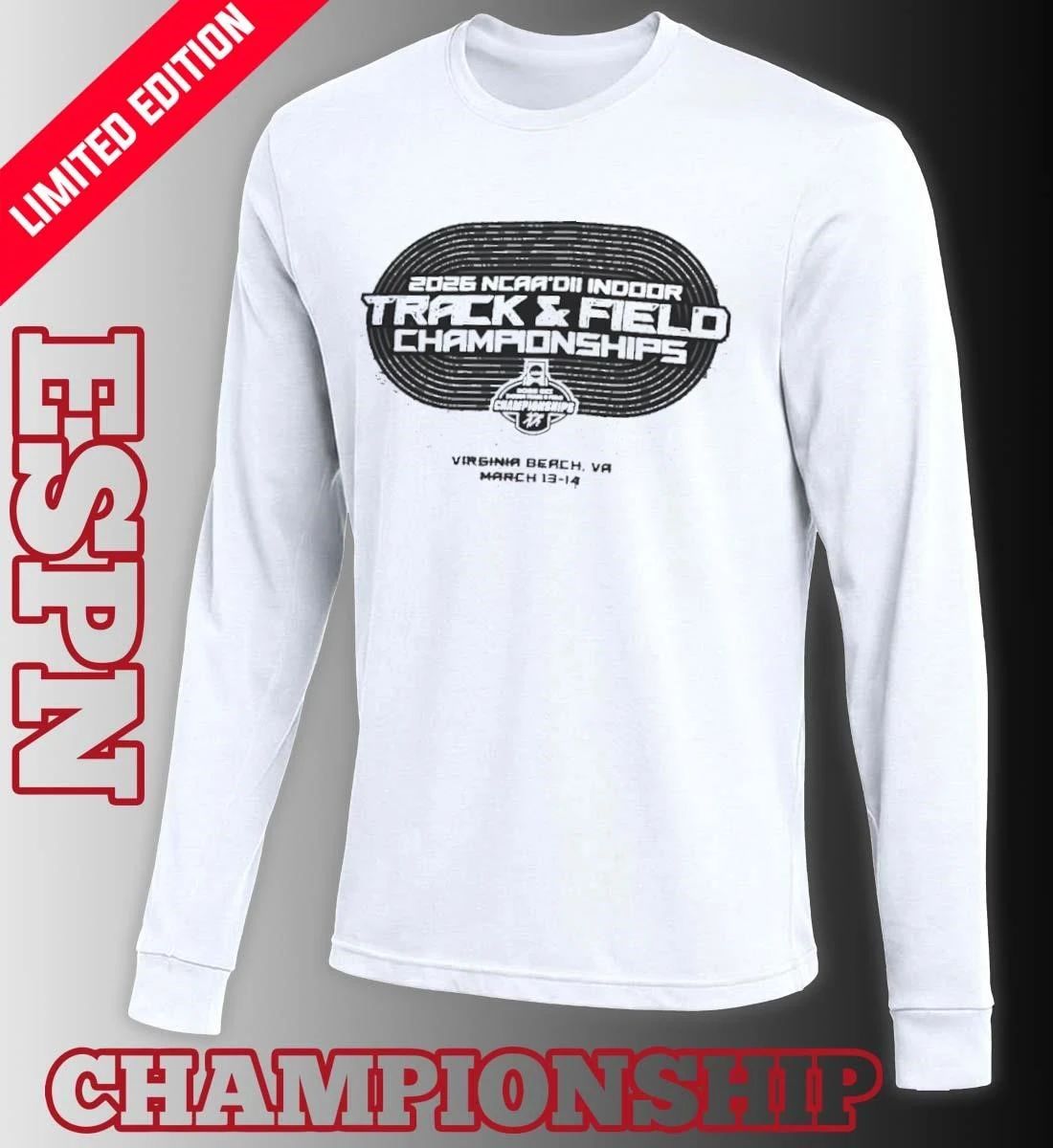 2026 NCAA DII Indoor Track & Field Championship – Virginia Beach, VA Shirt