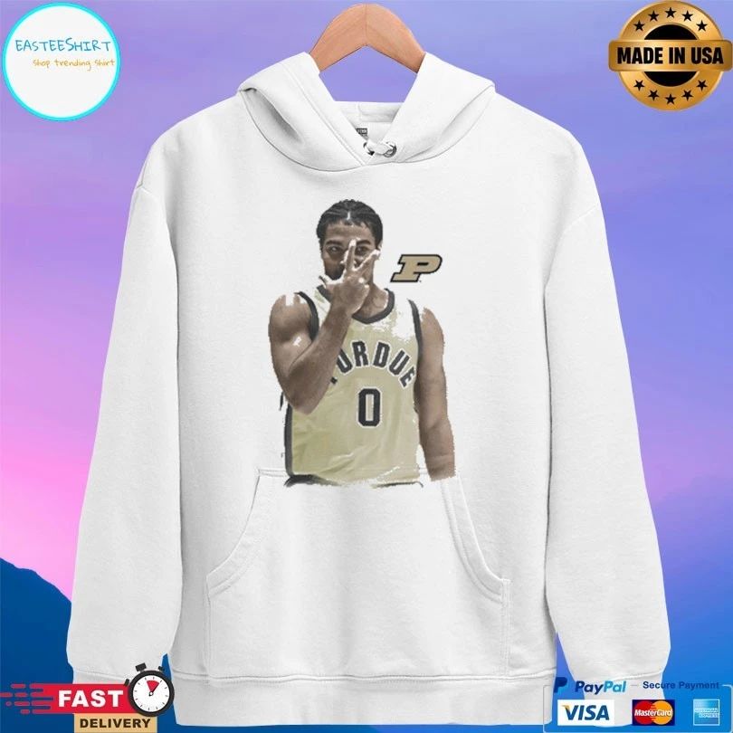 Purdue Boilermakers Men’s Basketball CJ Cox Portrait T-shirts