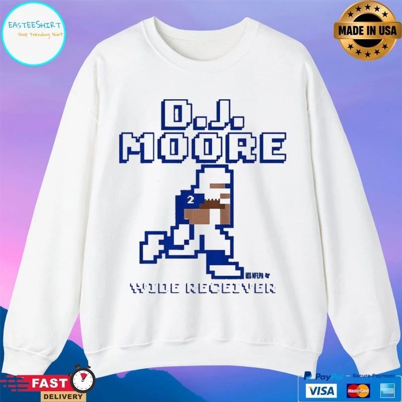 DJ Moore Wide Receiver Retro Baller T-shirts