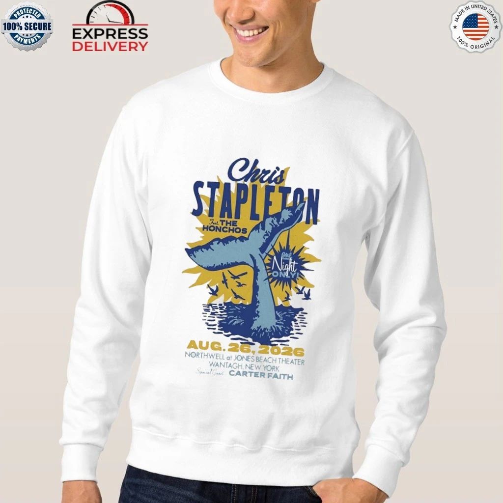 Chris Stapleton Jones Beach Theater 2026 Tour Wantagh NY August 26th Shirt