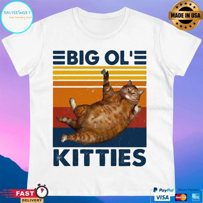 Cat Big Ol Kitties Vintage T-shirt