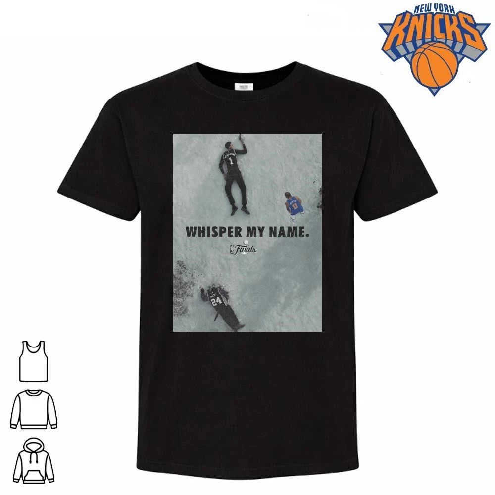 Victor Wembanyama Jalen Brunson Devin Vassell Whisper My Name Dune Parody New York Knicks San Antonio Spurs NBA Finals 2026 Shirt