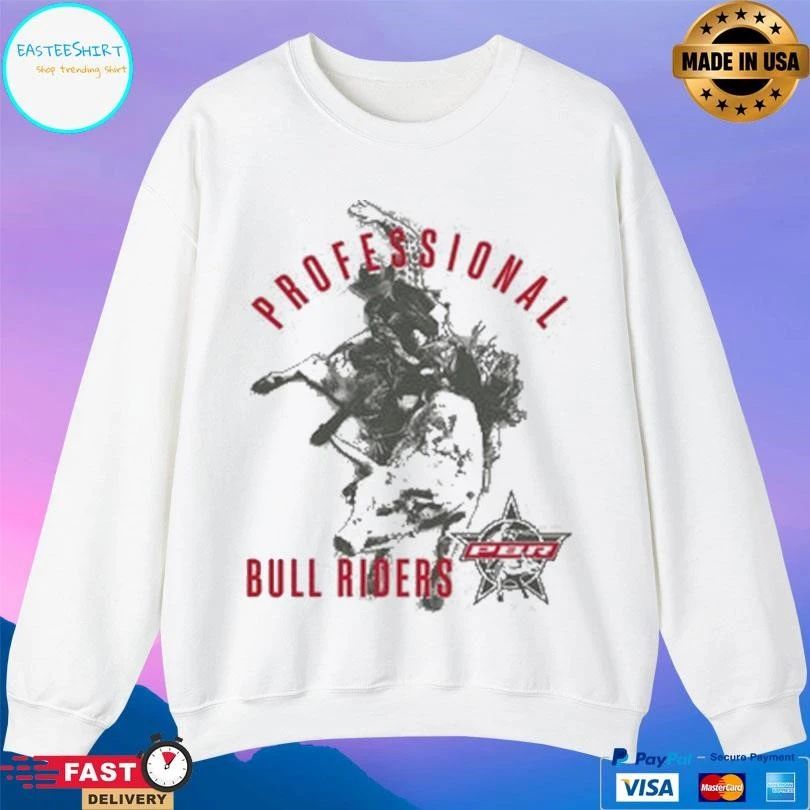 Professional Bull Riders Arched Silhouette Rider T-shirts