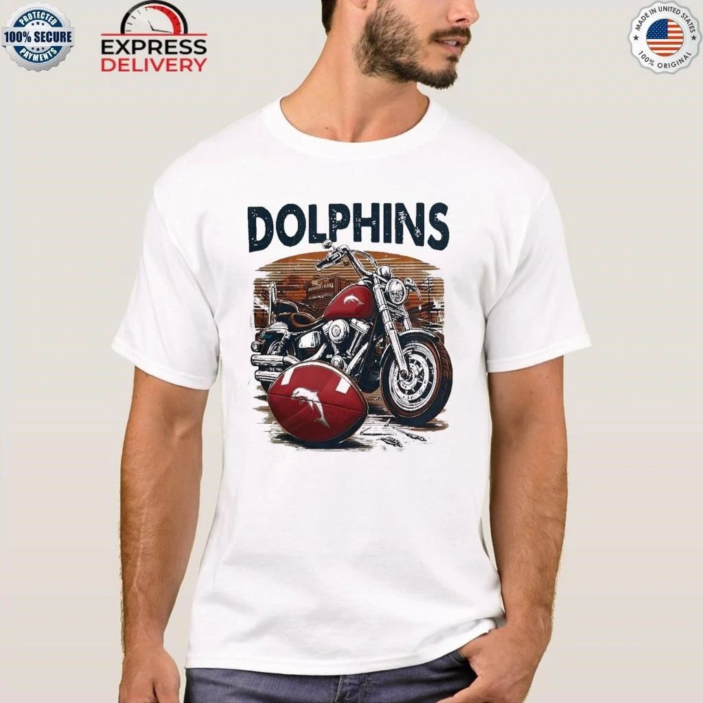 Dolphins NRL Mix Motorcycle Cool Shirt