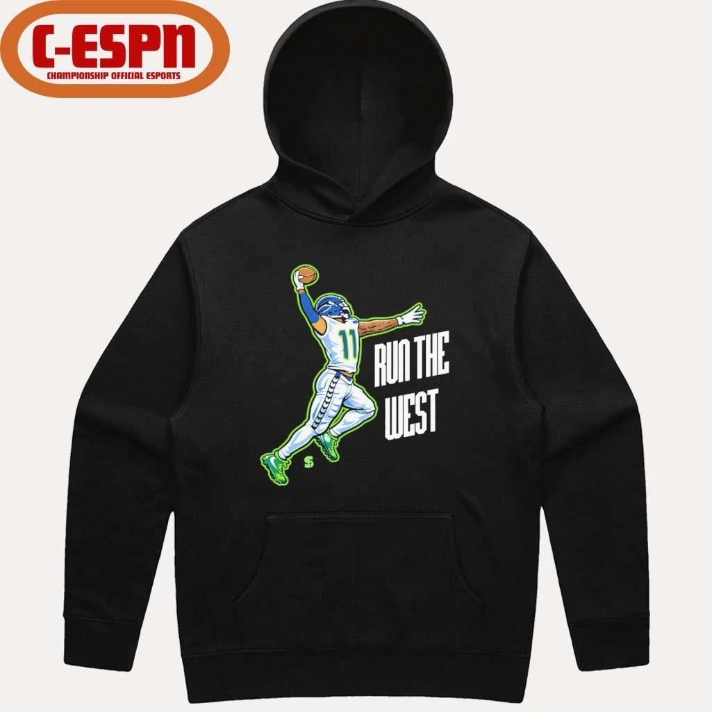 Seahawks RUN THE WEST Jaxon Smith-Njigba Shirt