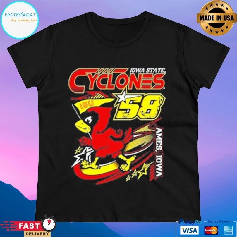 Iowa State Cyclones 58 Ames Iowa Racing T-shirt