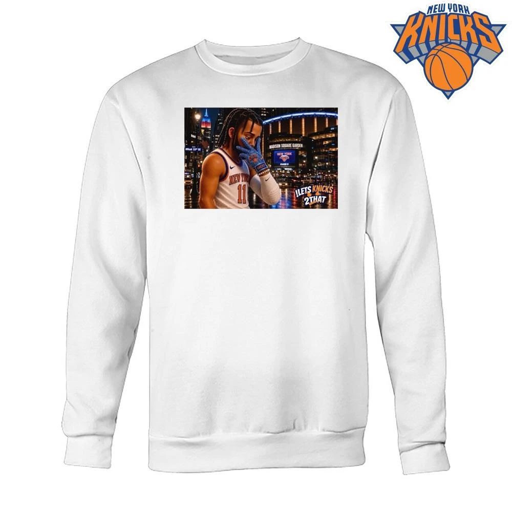New York Knicks Champions NBA 2026 Jalen Brunson Madison Square Garden Three Point Celebration Shirt
