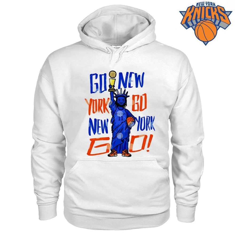 Go New York Go Jalen Brunson Statue Of Liberty Knicks Basketball Shirt