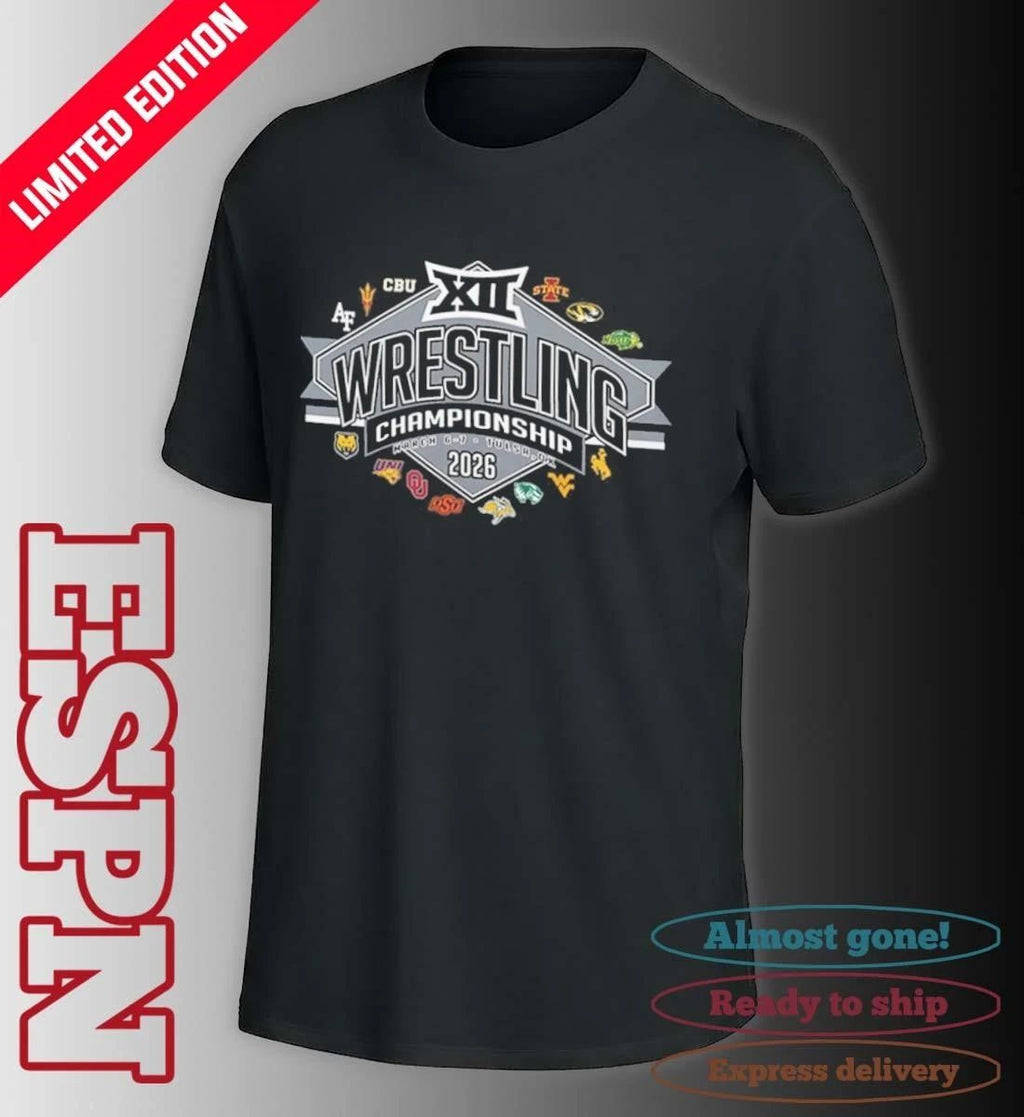 2026 Big 12 Wrestling Championships Team Logo shirt
