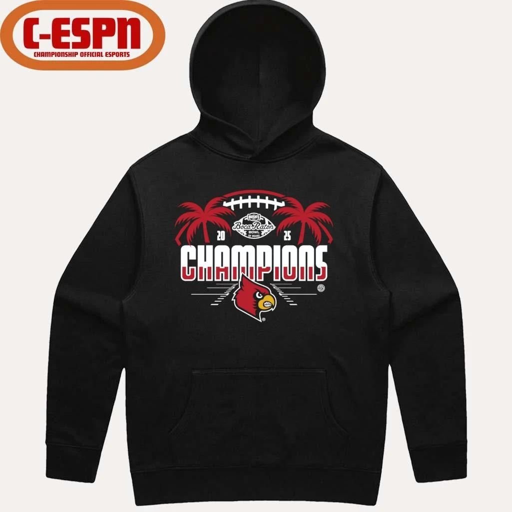 Louisville Cardinals 2025 Boca Raton Bowl Champions Shirt