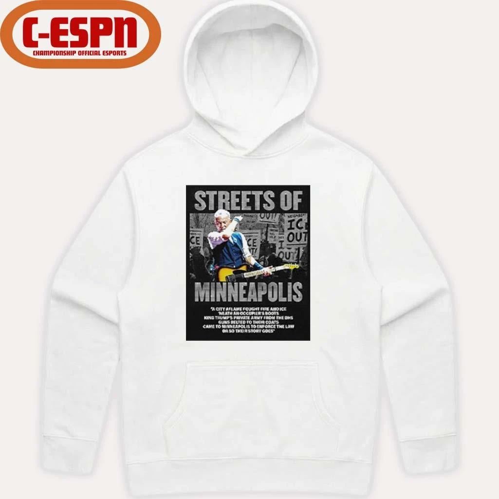 Bruce Springsteen Streets Of Minneapolis Anti ICE Shirt