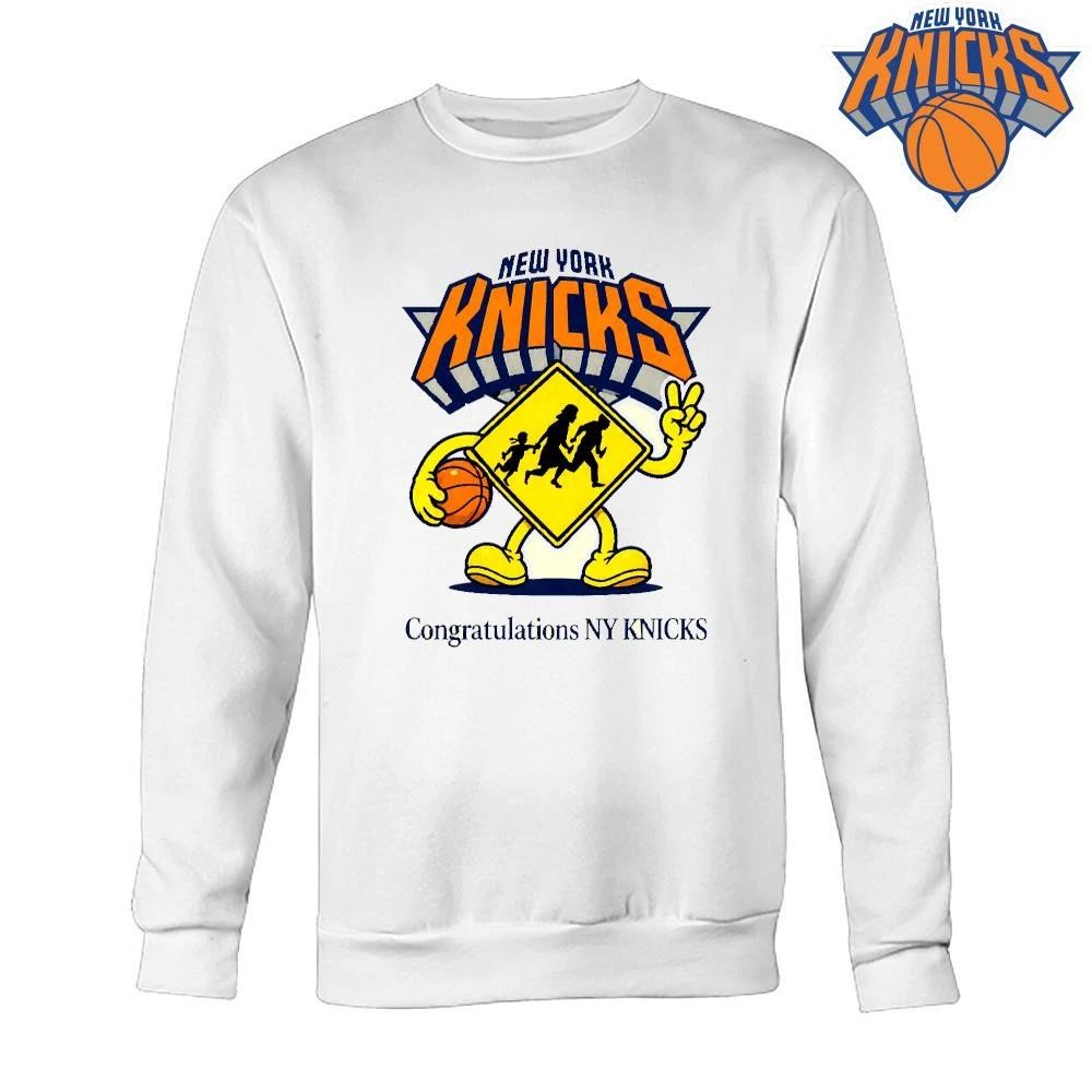 New York Knicks Champions NBA 2026 Congratulations NY Knicks Pedestrian Crossing Mascot Shirt