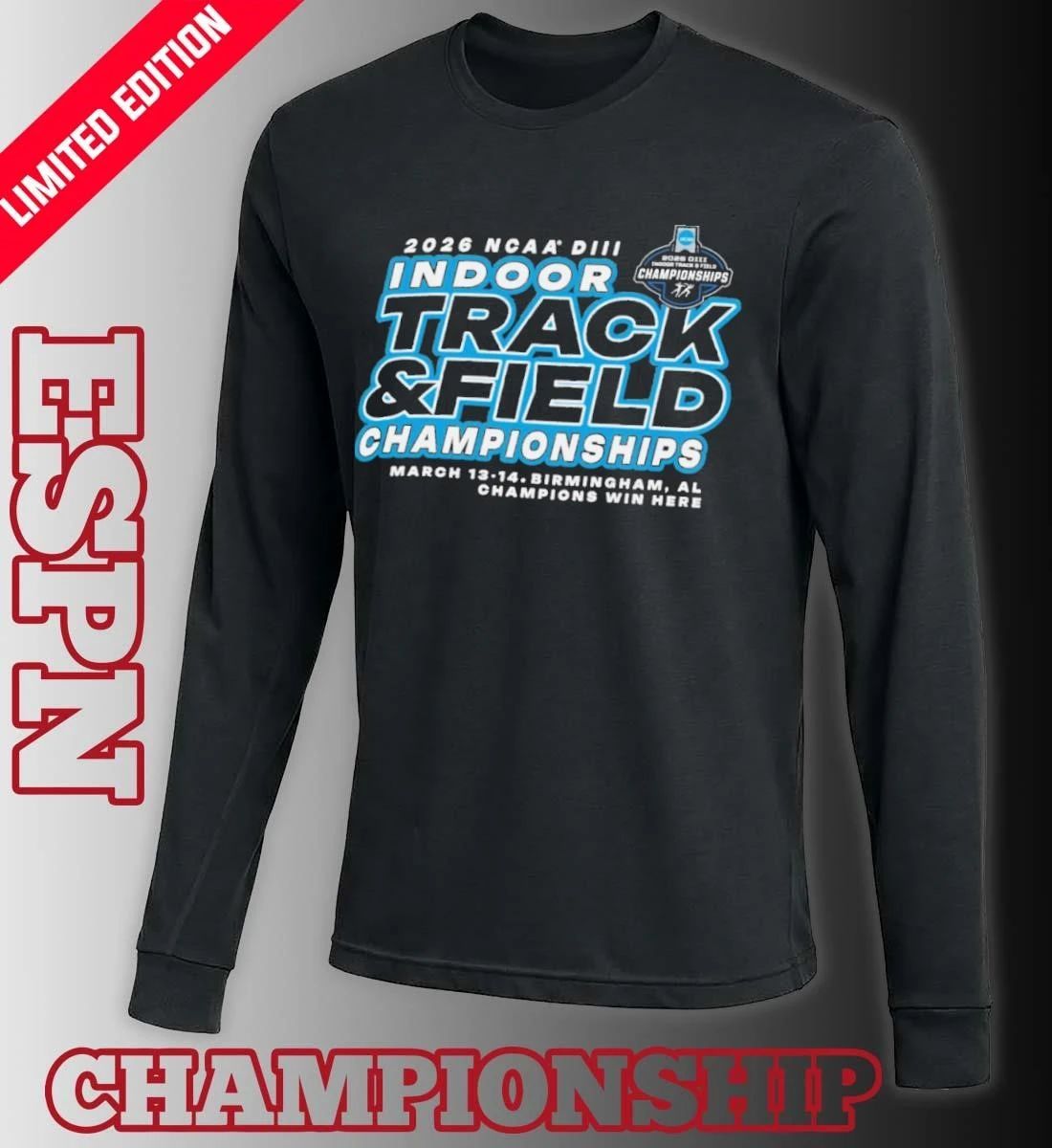 March 13-14, 2026 NCAA DIII Indoor Track & Field Championships T-Shirt