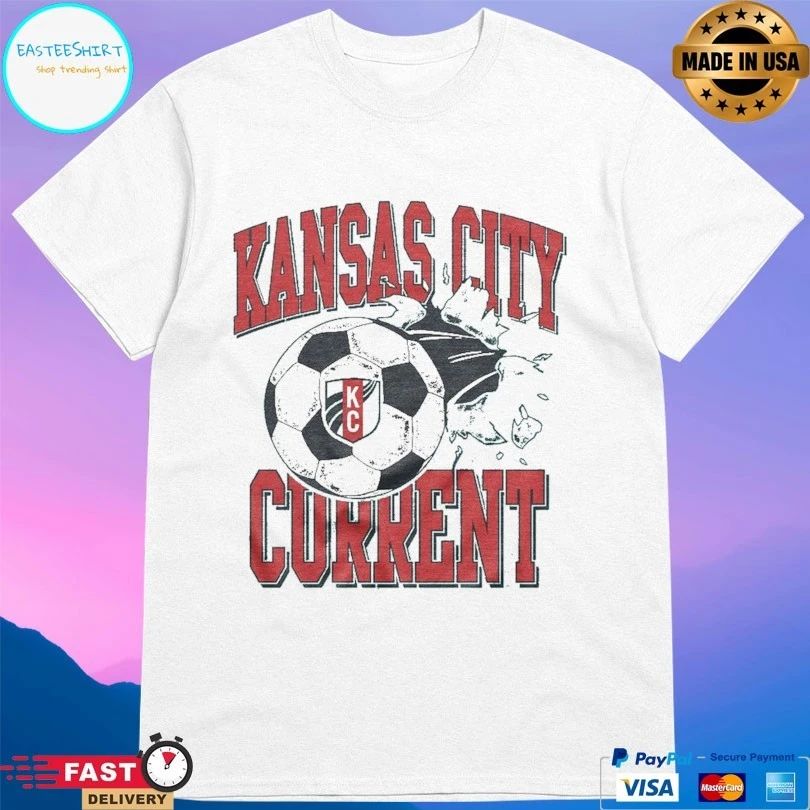 Kansas City Current Soccer Slam Teal T-shirts