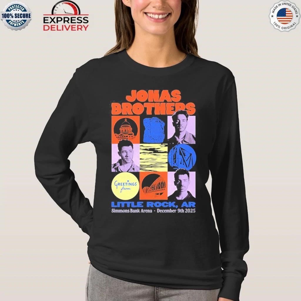Jonas Brothers Simmons Bank Arena Little Rock, AR Dec 9 2025 Tour Shirt