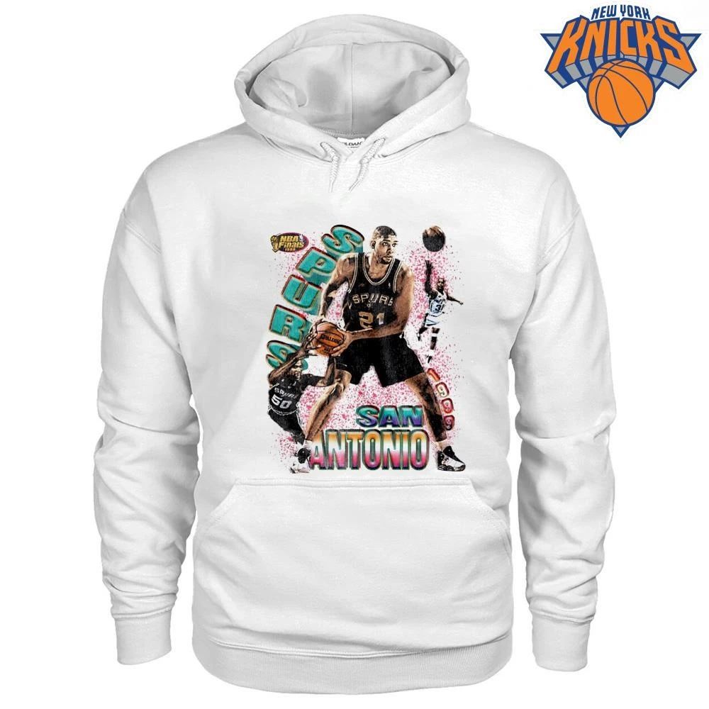 San Antonio Spurs Tim Duncan 1999 NBA Finals Retro Basketball Legends Vintage Graphic NBA Finals 2026 Shirt