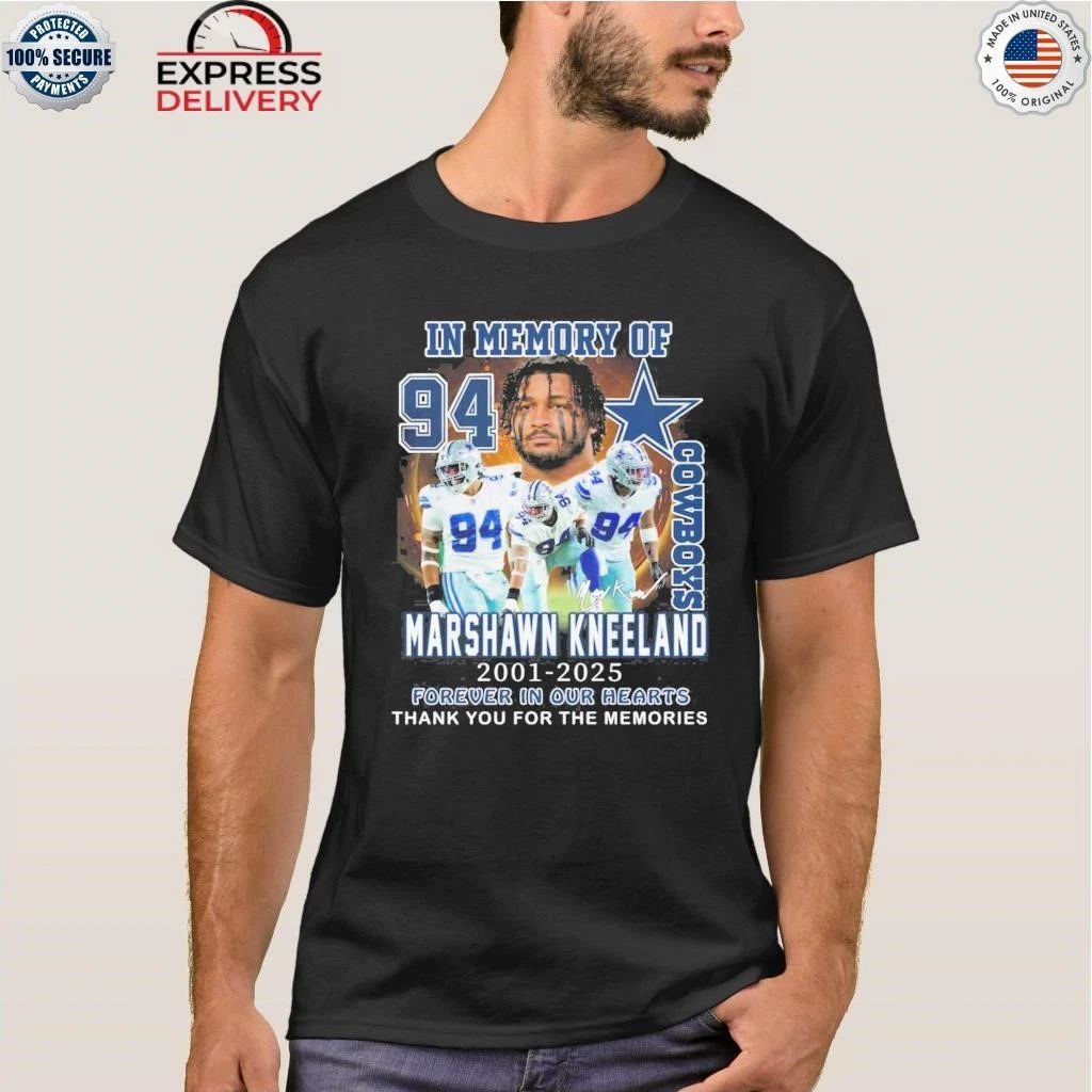Dallas Cowboys In Memory Of Marshawn Kneeland Memories 2025 Shirt