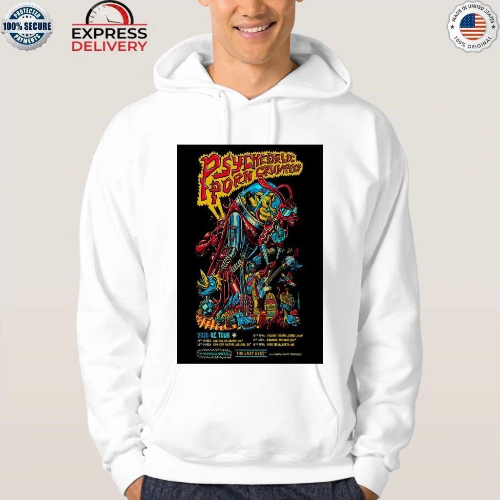 Psychedelic Porn Crumpets 2026 OZ Tour Shirt