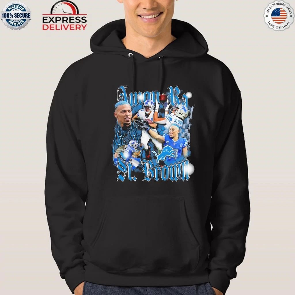 Detroit Lions Amon-Ra St. Brown Black Notorious Shirt