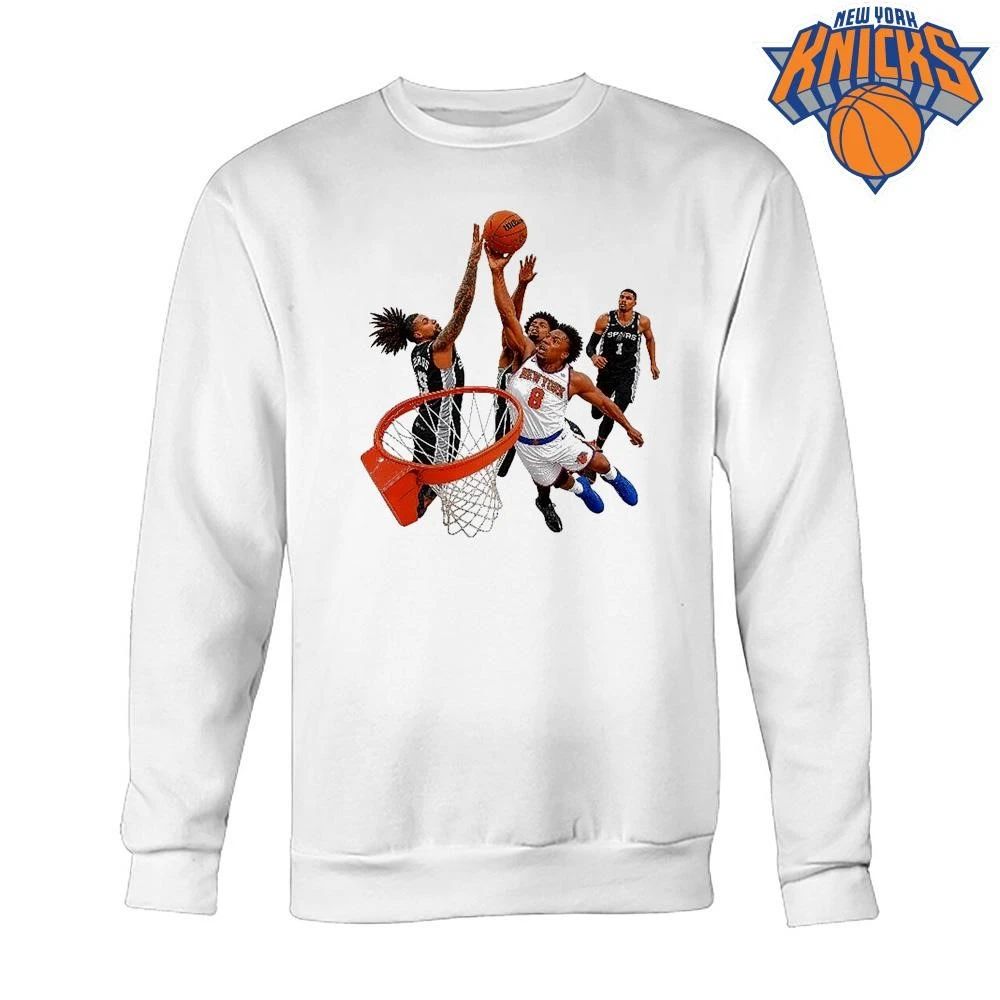 New York Knicks vs San Antonio Spurs Basketball Action NBA Finals 2026 Shirt
