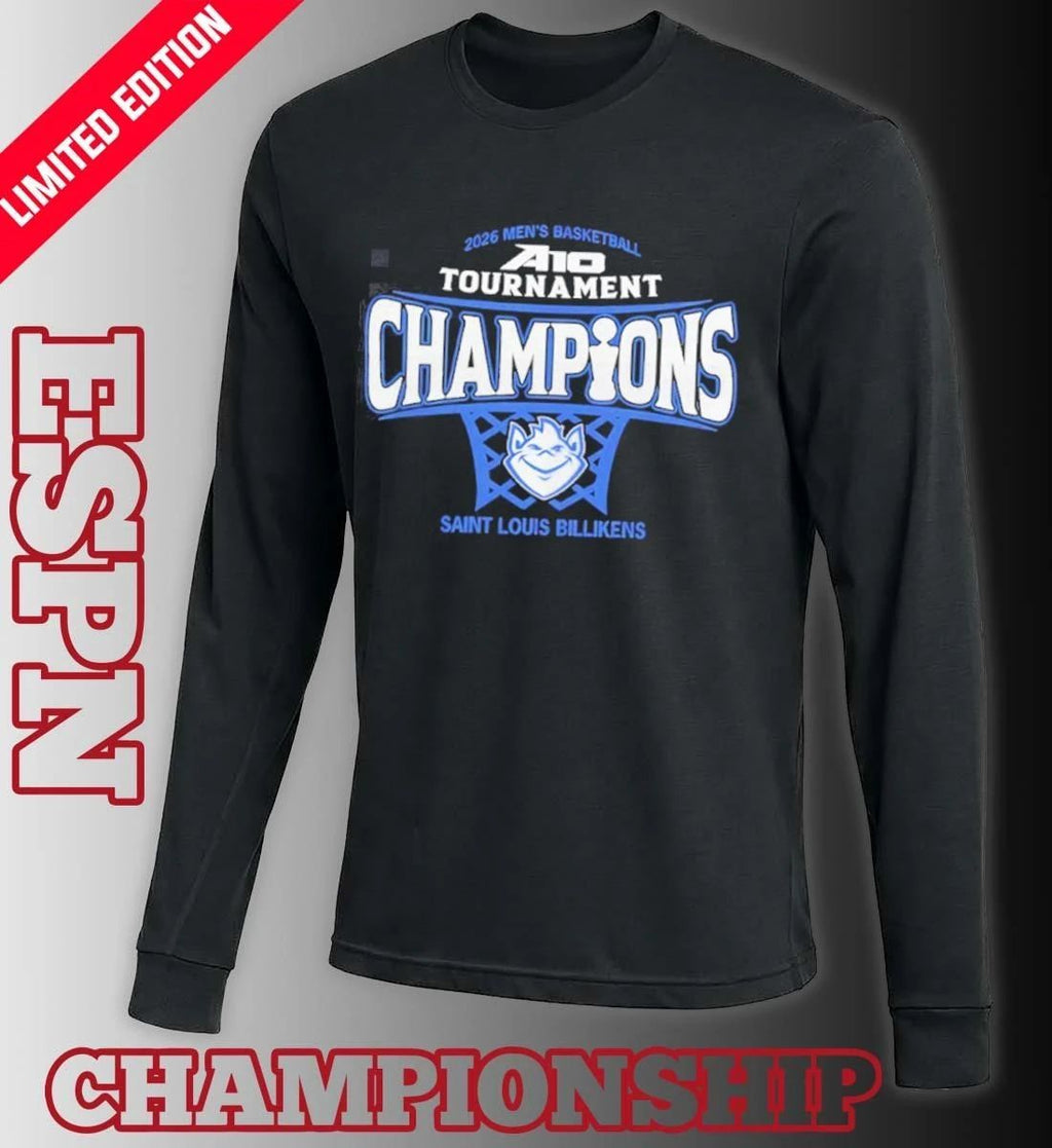 Saint Louis Billikens Mens Basketball 2026 Atlantic 10 Conference Tournament Champions shirt