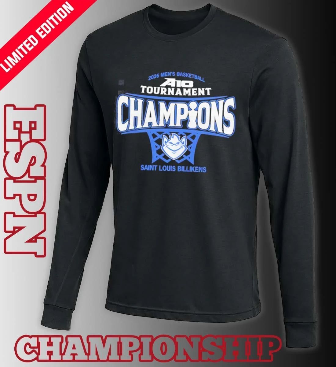 Saint Louis Billikens Mens Basketball 2026 Atlantic 10 Conference Tournament Champions shirt