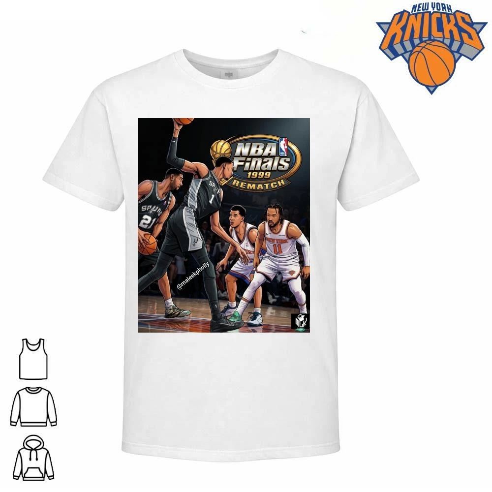 San Antonio Spurs vs New York Knicks 1999 NBA Finals Rematch T Shirt