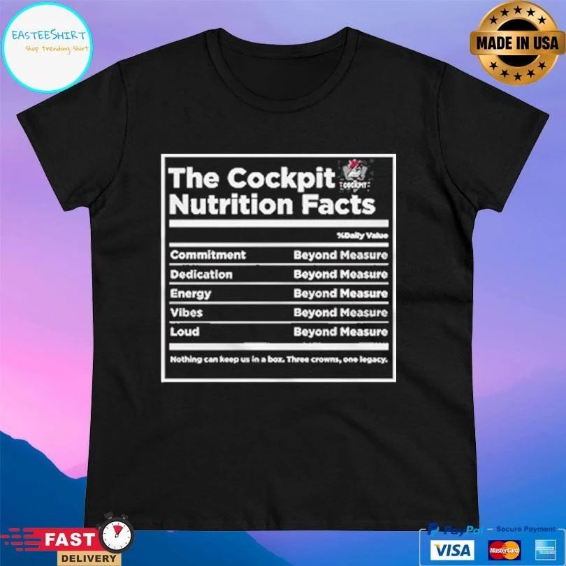 The Cockpit Nutrition Fact T-shirts