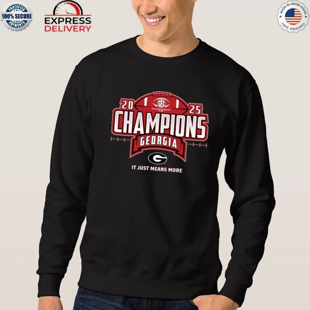 Georgia Bulldogs 2025 SEC Football Champions Locker Room Shirt