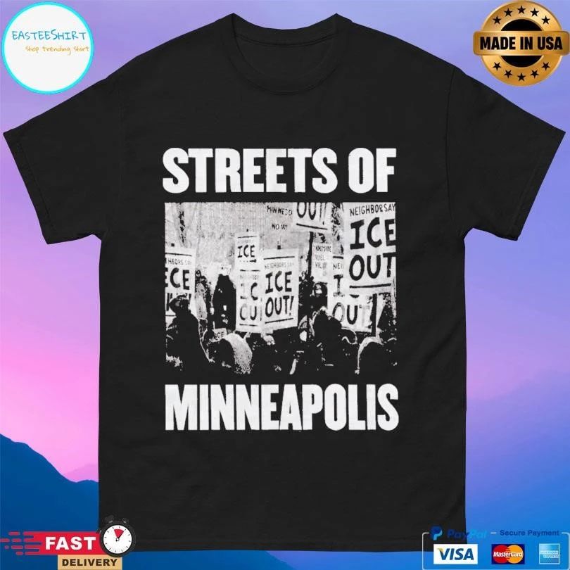 Bruce Springsteen Streets Of Minneapolis Ice Out T-shirts