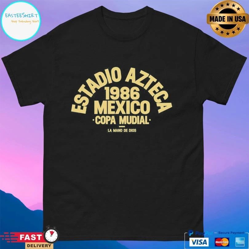 Estadio Azteca 1986 Mexico Copa Mudial La Mano De Dios T-shirts