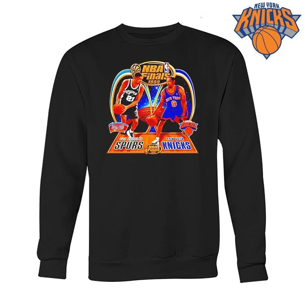 Tim Duncan San Antonio Spurs Vs Latrell Sprewell New York Knicks Basketball 1999 Nba Finals Shirt