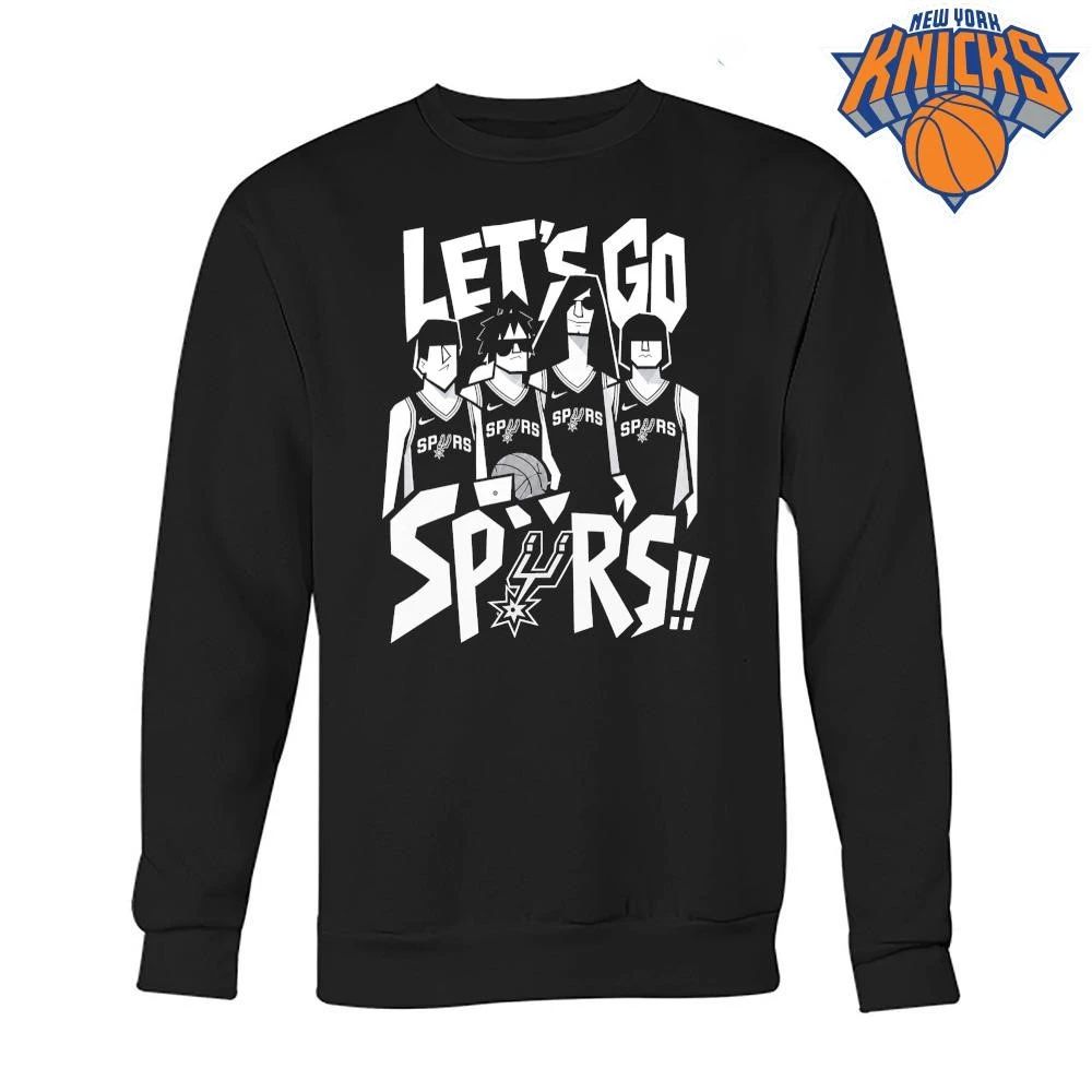 Let’s Go Spurs San Antonio Basketball Cartoon Indie Rock Band Parody NBA Finals 2026 Shirt