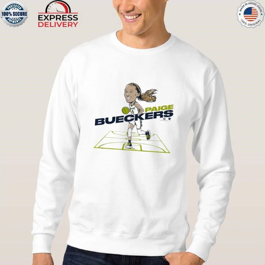 Paige Bueckers Dallas Caricature Shirt
