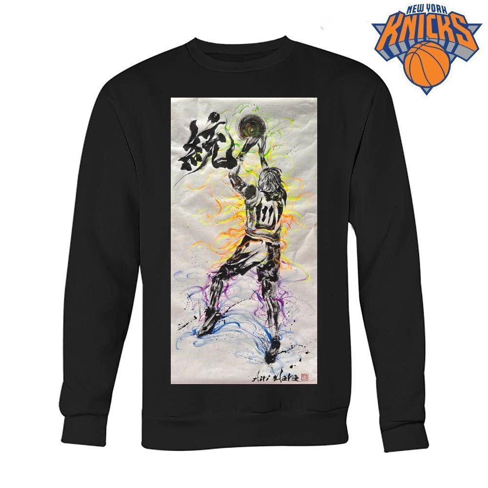 NBA Finals 2026 Jalen Brunson Captain Clutch New York Knicks Calligraphy Art Shirt