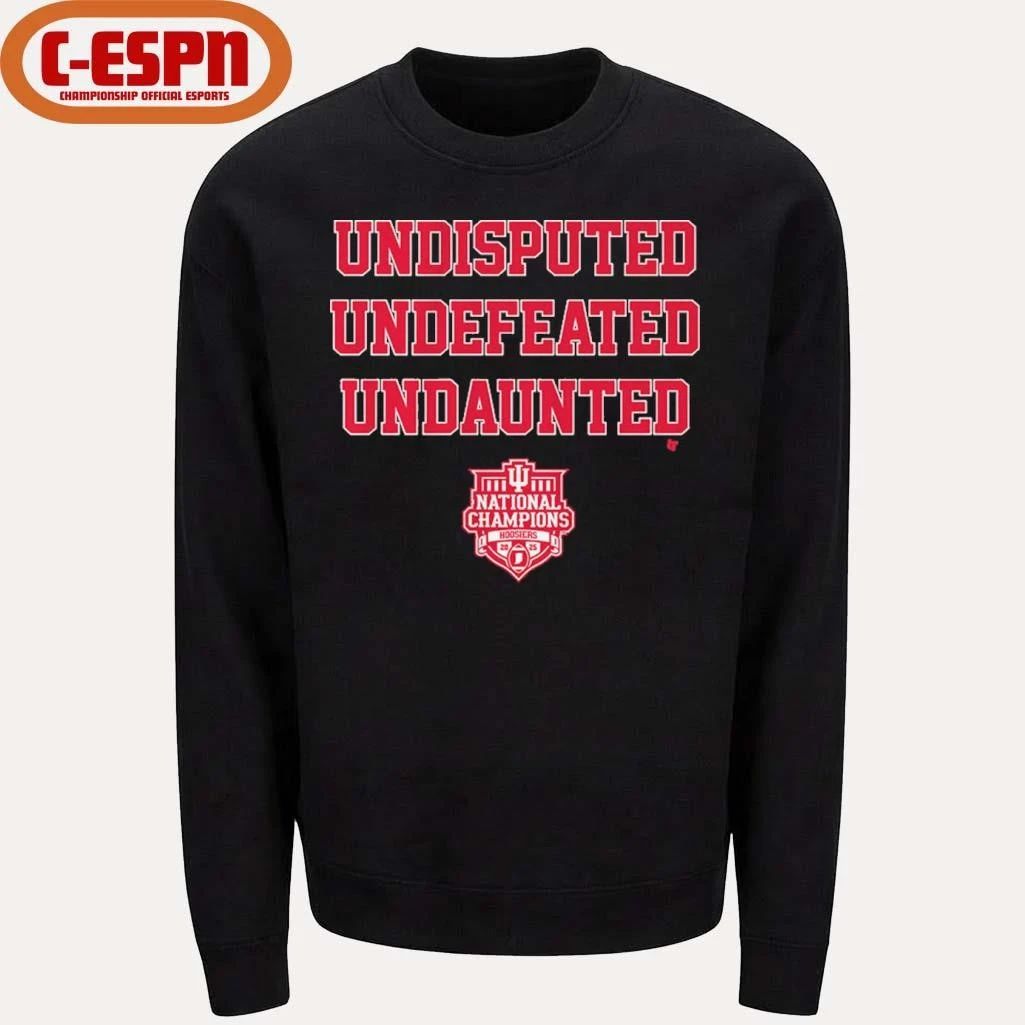 IU Football Undisputed Undefeated Undaunted CFP National Champions T-Shirt