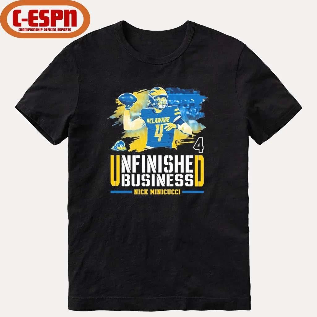 Delaware Nick Minicucci Unfinished Business Shirt
