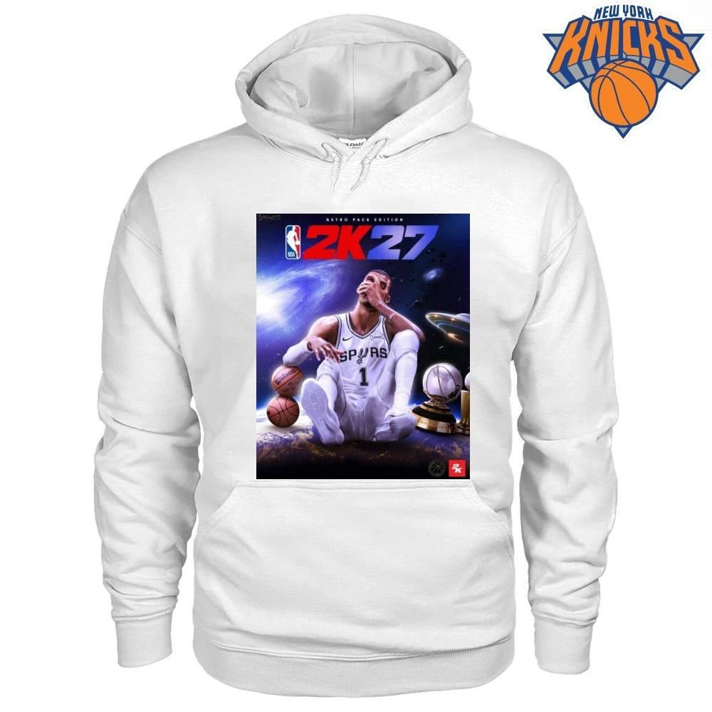 NBA 2K27 Astro Pack Edition San Antonio Spurs Victor Wembanyama Alien Graphic Vintage T Shirt