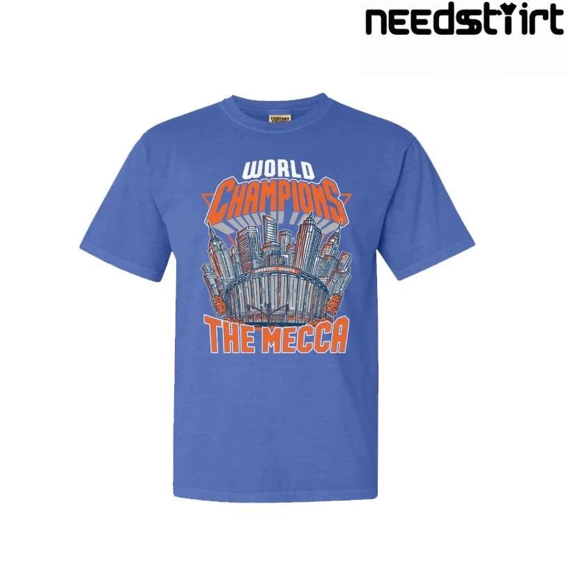 New York Knicks World Champions The Mecca Madison Square Garden Basketball Vintage NBA Finals 2026 Shirt