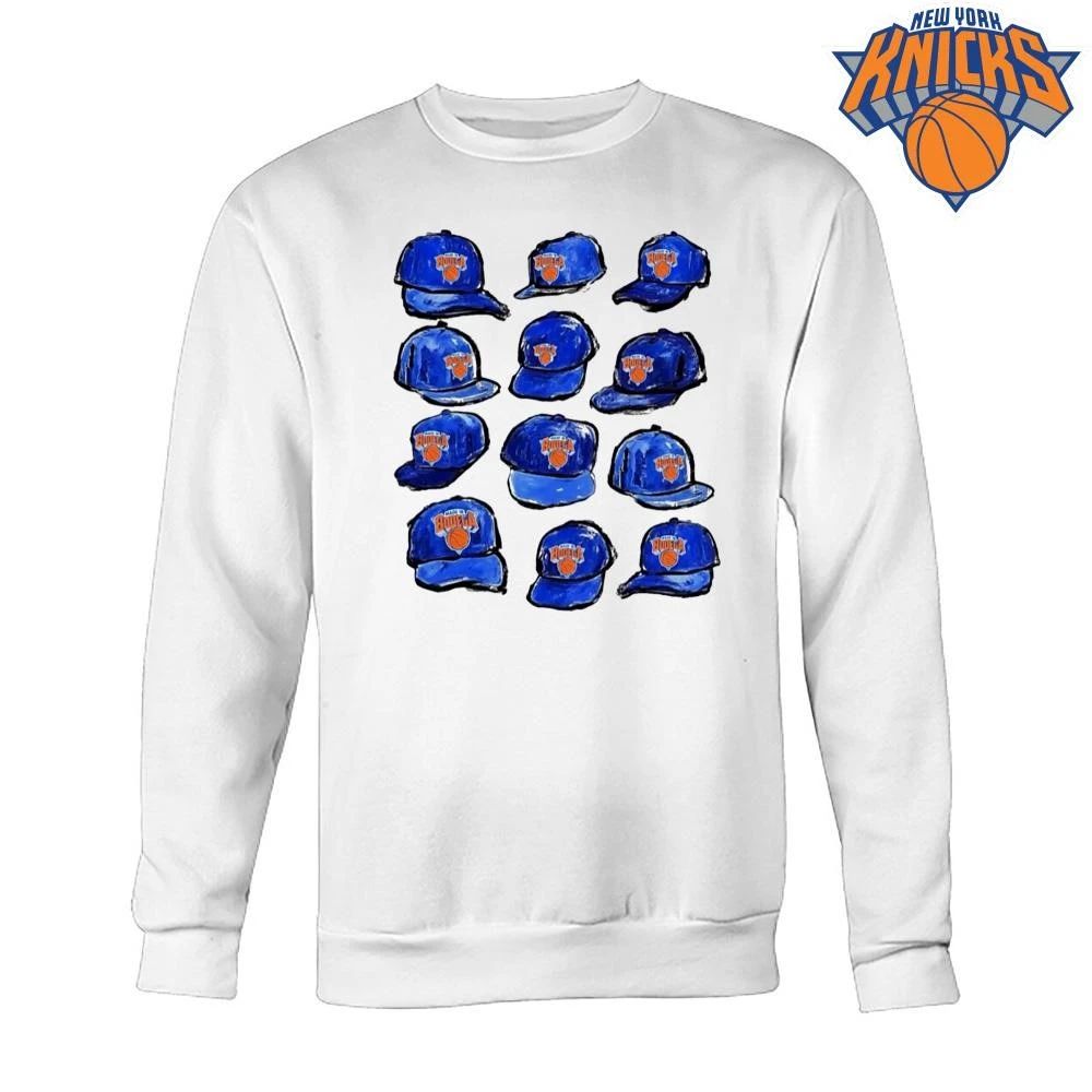 New York Knicks Made In Bodega Blue Caps NBA Finals 2026 Shirt