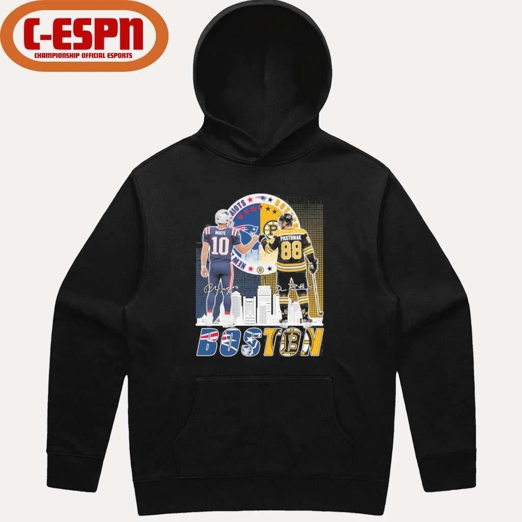 Boston Sports Teams Drake Maye And David Pastrnak Shirt