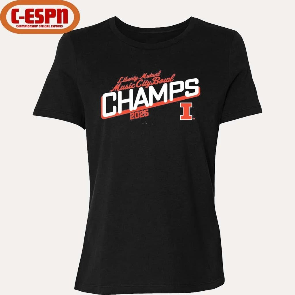 2025 Transperfect Music City Bowl Illinois Champs Shirt
