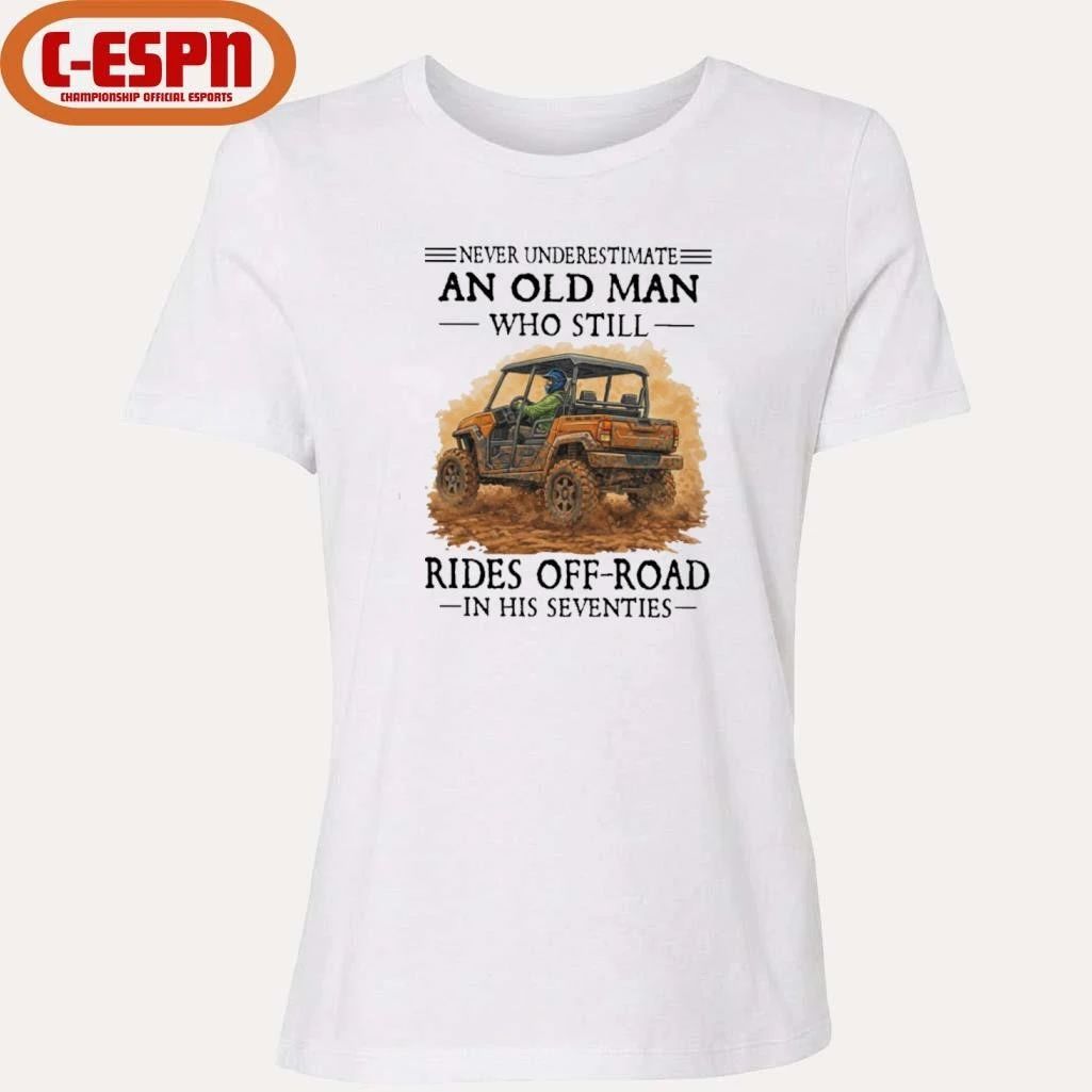 Never Underestimate An Old Man Who Still Rides OFF-ROAD In His Seventies Shirt